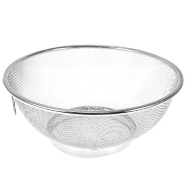 Imagem de Cabilock Cesta portátil de aço inoxidável para lavar frutas e legumes e cesta de drenagem de cozinha fácil de usar para cozinhar e preparar refeições