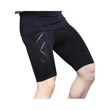 Imagem de Calças De Compressão Para Corrida Masculinas De Secagem Rápida, Shorts