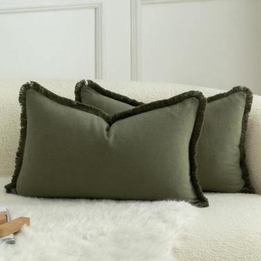 Imagem de Conjunto de 2 capas de almofada de algodão neutro MANDIOO