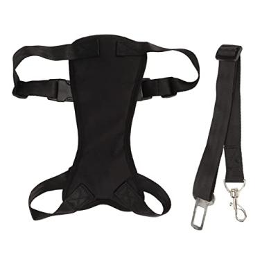 Imagem de Conjunto de trela para cães, conjunto de cinto de segurança profissional confortável para cães para carro para gatos para animais de estimação (G)