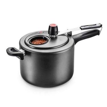 Imagem de Panela de pressao mta visor interno n.20/4,5l antiaderente grafite