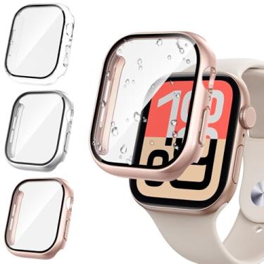 Imagem de Tensea Película de vidro temperado rígido para smartwatch, protetor de policarbonato, 3 peças, mulheres e homens