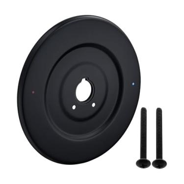 Imagem de Generic Substituição de espelho, placa de espelho, fácil instalação, para kits de reparo de torneiras de banheira e chuveiro com 1 alça, resistentes para, Preto