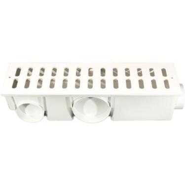 Imagem de Caixa Coletora Modular Reforçada com Grelha Branca 15 x 50 cm - 1633 -