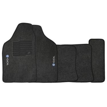 Imagem de Tapete Carpete Gol G4 2006 à 2014 Logo Bordado Jogo 5 Peças Personaliz