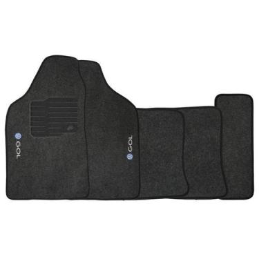 Imagem de Tapete Carpete Gol G4 2006 à 2014 Logo Bordado Jogo 5 Peças Personaliz