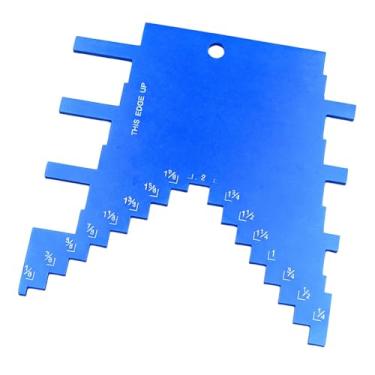 Imagem de Bothyi Medidor de profundidade de passo para roteador e serra de mesa com escala compacta para ajuste e altura de corte de serra, ferramenta resistente para