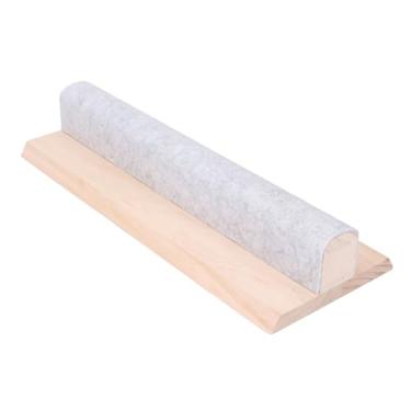 Imagem de TOPINCN Ferramenta de Costura de Madeira de Barra de lã de Barra de lã Com Tiras de Prensa de Feltro para Planilha de Tecidos e Costuras de Pressionamento de Pontos