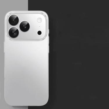 Imagem de Capa de luxo ultrafina e rígida de 0,3 mm em polipropileno fosco para iPhone 16, 15, 14 Plus, 13, 12 Mini, 11 Pro Max, transparente e à prova de choque (para iPhone 12/transparente)
