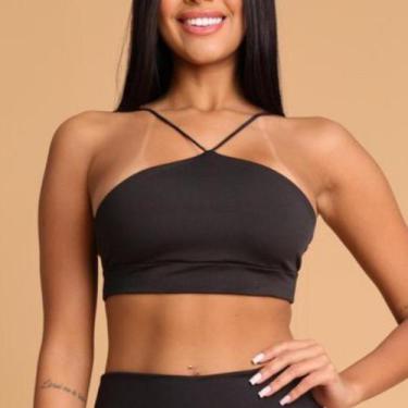 Imagem de Top Esportivo com Alça em V- Modelo Feminino, Leve, Confortável e Esti