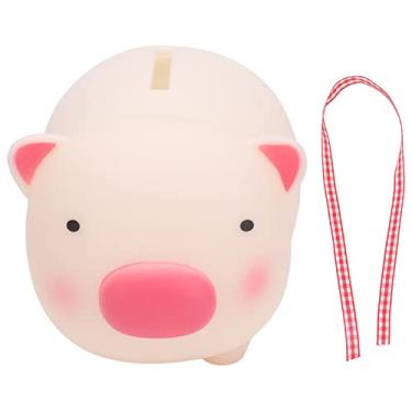 Imagem de Grande Cofrinho de Material Seguro, Banco de Moedas Sem Veneno para Meninos e Meninas, Adequado para Armazenamento de Dinheiro de Moedas (Porco)