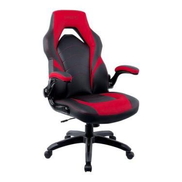 Imagem de Cadeira de jogos STAPLES 2710774 material sintético preto e vermelho