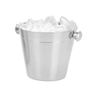 Imagem de Balde De Gelo Pequeno Inox Euro Bar 1,5 litro home pratico