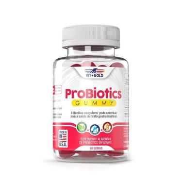Imagem de Gummies Probióticos Vitgold 60 gomas mastigáveis-Unissex