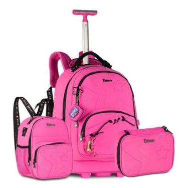 Imagem de Mochila Luluca C Lancheira Térmica e Estojo Box Kit Completo-Feminino