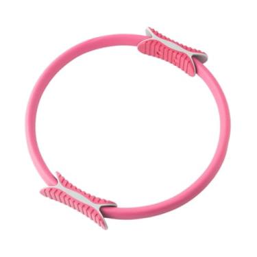 Imagem de Dynwave Anel de Pilates Fitness Anel para Mulheres Leve Portátil Círculo de Pilates Exercitador Interno de Coxa para Costas Cintura Pernas Ombro, Rosa