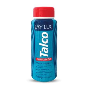 Imagem de Talco Desodorante De Pés Canforado Jay Luc 100G, Jay'Luc Cosméticos, Talco Canforado Para Os Pés, Azul, Todos Os Tipos De Pele, Pés Secos, Frescos E Protegidos Por Mais Tempo