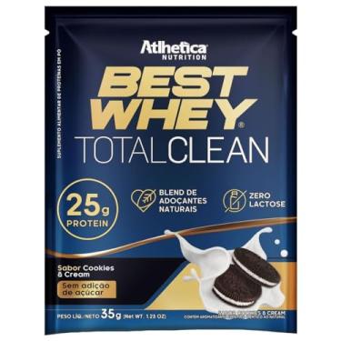 Imagem de Best Whey Total Clean - 1 Sachê 35g Cookies & Cream - Atlhetica Nutrition