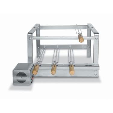 Imagem de Grill Giratório para Churrasqueira Kit 2004 Inox - Giragrill, Lado Esq