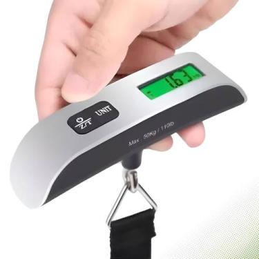 Imagem de Balança Digital Portátil com Gancho Ideal para Viageiros - King