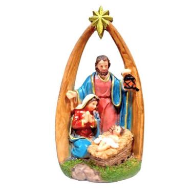 Imagem de Presépio Sagrada Família 17cm Em Resina - Eco