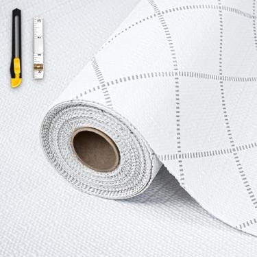 Imagem de Forro de prateleira e gaveta para armário de cozinha, 61 cm x 50 m, revestimentos de armário de losango não adesivos para prateleiras, antiderrapantes, impermeáveis, forros de gaveta de cozinha, papel