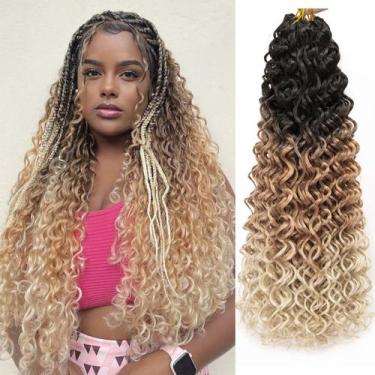 Imagem de Crochet Hair YXCHERISHAIR GoGo Curl, 8 pacotes de 18 polegadas e 450 g
