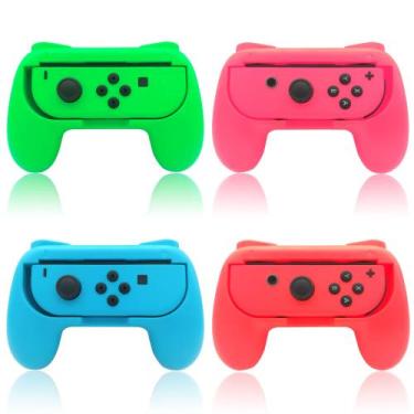 Imagem de Alças de mão para Switch e Switch OLED JoyCons, pacote com 4 FYOUNG