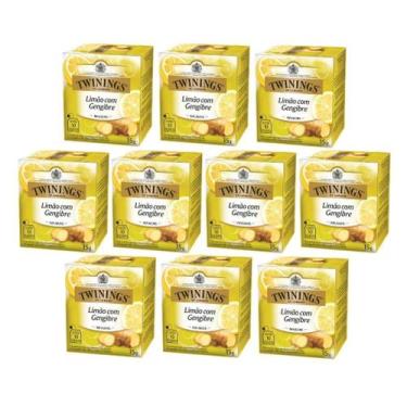 Imagem de 100 Sachês, Chá Twinings, Limão com Gengibre - 11663, Limão com Gengib
