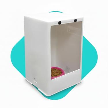 Imagem de Pet comedouro Alimentador para Gatos com Caes - Anti invasor Pote de ração para Cat com Cães Base Anti formiga Automático Food