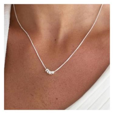 Imagem de Colar de ouro feminino delicado banhado a ouro prata estrela de Davi colares modernos simples pingente colar joias presentes, One Size, Metal, Sem Pedra Preciosa