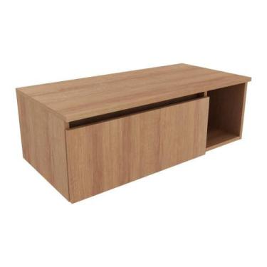 Imagem de Gabinete Banheiro Suspenso 80Cm Multimóveis Vcr10081 Amêndoa - MULTIMO