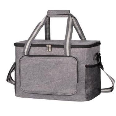 Imagem de Bolsa térmica iknoe 24L isolada cinza à prova de vazamentos