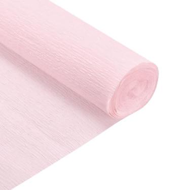 Imagem de Generic Rolo de papel crepe de 2,1 m de comprimento, 50,8 cm de largura para cerimônias de casamento, decoração de vários festivais grandes, rosa claro