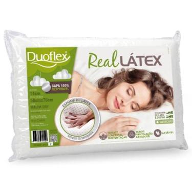 Imagem de Travesseiro real látex 14 cm duoflex