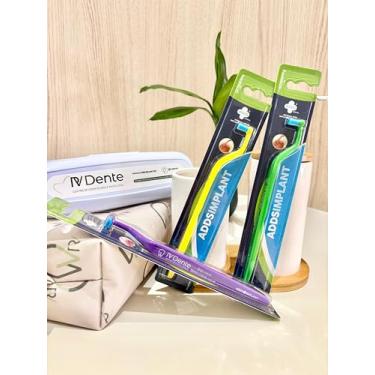 Imagem de Combo Escova Dental ImplantCare RV Dente + Acessórios (3 unidades) — Ideal para Implantes, Próteses Fixas e Aparelhos Ortodônticos