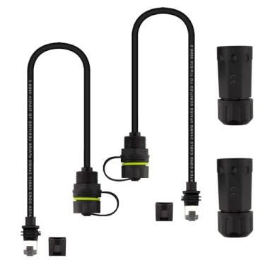 Imagem de Adaptador Ethernet hiSpkNix Starlink Gen 3/Mini - Acoplador RJ45 à prova d'água IP68 (2 peças), compatível com cabo Starlink Gen 3/Mini