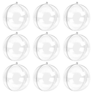 Imagem de Bola De Natal Transparente 5cm - 9 Unidades