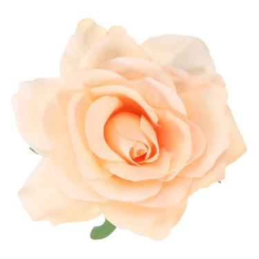 Imagem de Generic Grampos de cabelo rosa boho, broches de flores de tecido para mulheres, festa de casamento, vestido de dança, acessórios de roupas, presentes de dia dos namorados, One Size, Metal, Sem Pedra