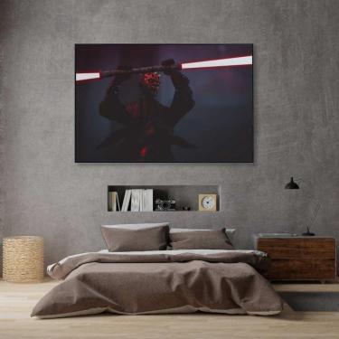 Imagem de Quadro Darth Maul 60x40 Cm Adesivo Fotográfico