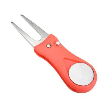 Imagem de Ferramenta De Reparação De Divot De Golfe Dobrável Com Marcador De Bol