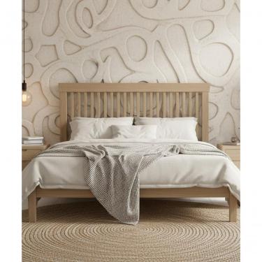 Imagem de Cama De Casal 1,40 X 1,90 - Madeira Maciça - Móveis De Gramado - Castanho