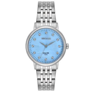 Imagem de Relógio Seculus Feminino Ref: 77331l0svna3 Casual Aço Prateado