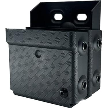 Imagem de Zero9 Holsters - Capa de algema dupla padrão modelo 4003, suporte de punho compatível com a maioria das marcas de algemas (Black Basket Weave, Molle Lok)