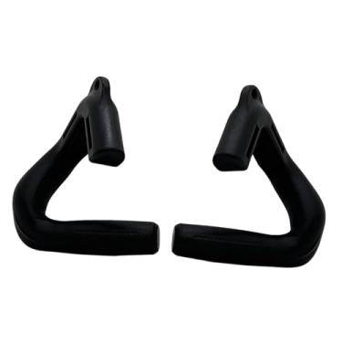 Imagem de menolana Acessórios de pega com ângulo de 45° e abertura de 6,5 cm (2,56 polegadas), antiderrapantes, para máquina de puxada, ideais para exercícios de