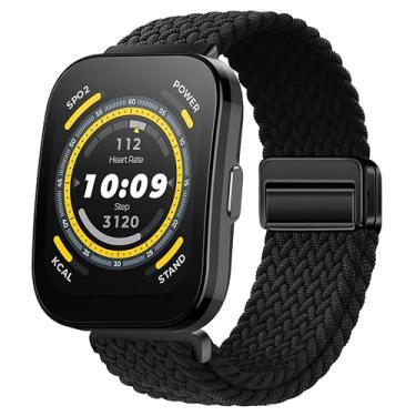 Imagem de LeyuBand Pulseiras magnéticas de nylon de 22 mm para relógio Amazfit Bip 5/Bip 6/GTR 4 feminino e masculino
