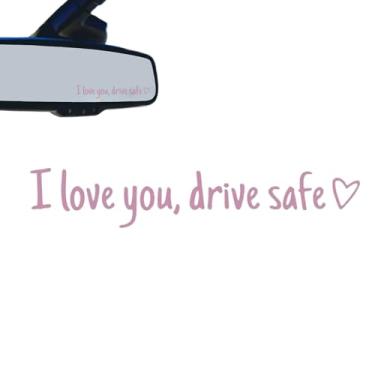 Imagem de Rrlihjgu Autocolante Para Espelho Retrovisor,Acessórios Automóveis Impermeáveis - Decalques Automotivos Decorativos Com Coracao,Para Automóvel Sedan Pickup Scooter SUV Para-brisas Aniversário