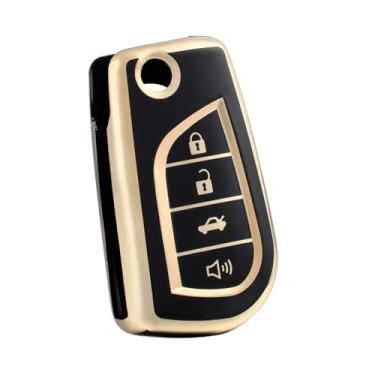 Imagem de Capa protetora de chave de carro para Toyota Hilux Corolla Avensis Prado Fortuner RAV4 CHR