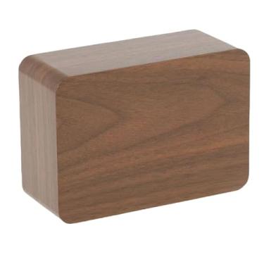 Imagem de Relógio Digital de Madeira Pequeno com Despertador mesa(Marrom escuro)