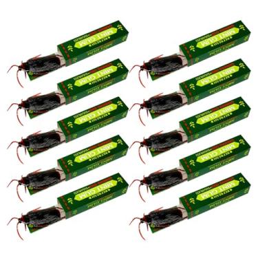 Imagem de Gum Shocker Brincadeira com 10 baratas falsas realistas, brinquedo engraçado para adultos e crianças, kit de pegadinhas para Halloween, Natal, festa do dia da mentira, material assustador para